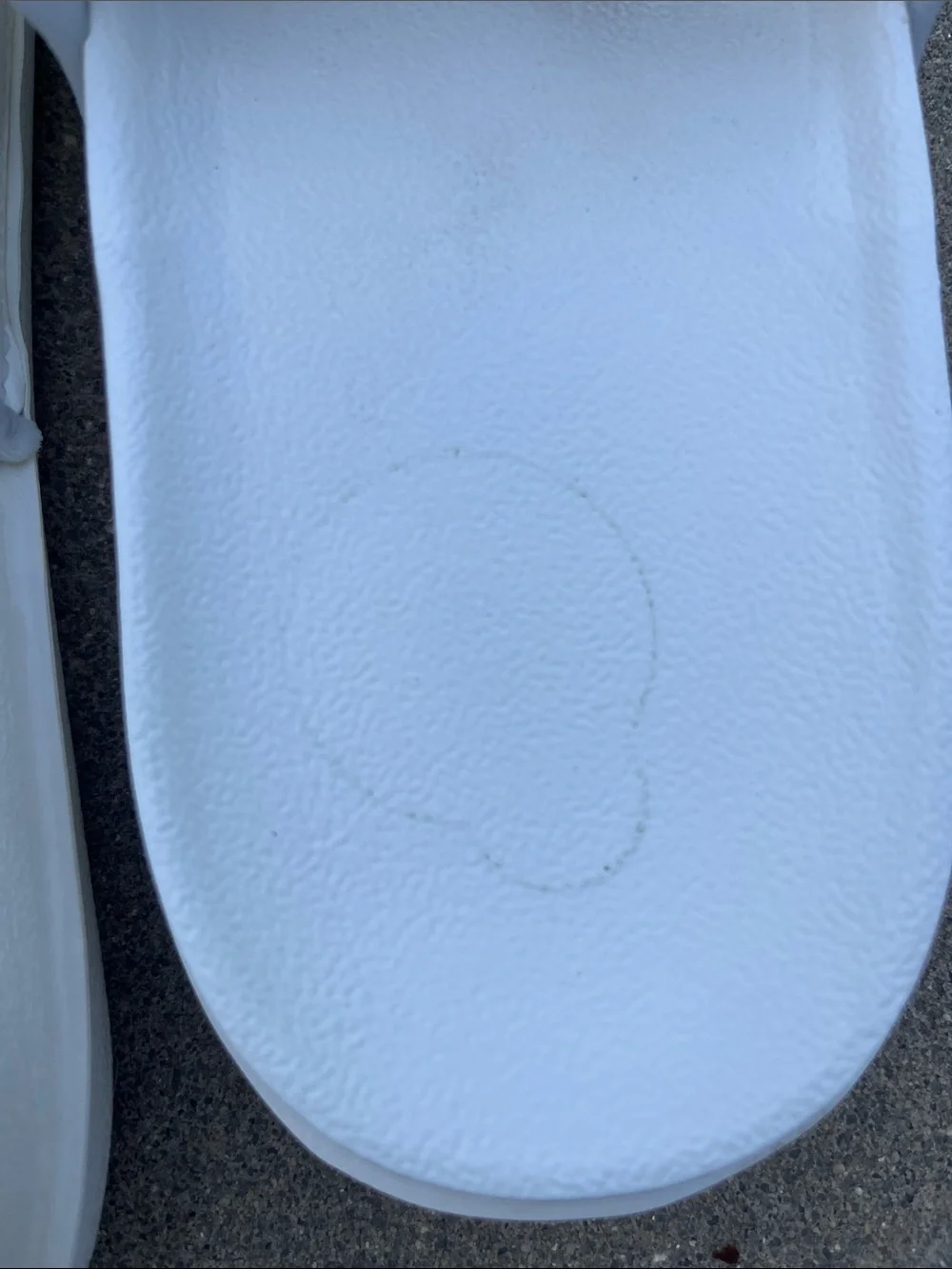 Nike White  Slide Sandals with Embossed Logo - Picture 5 of 8